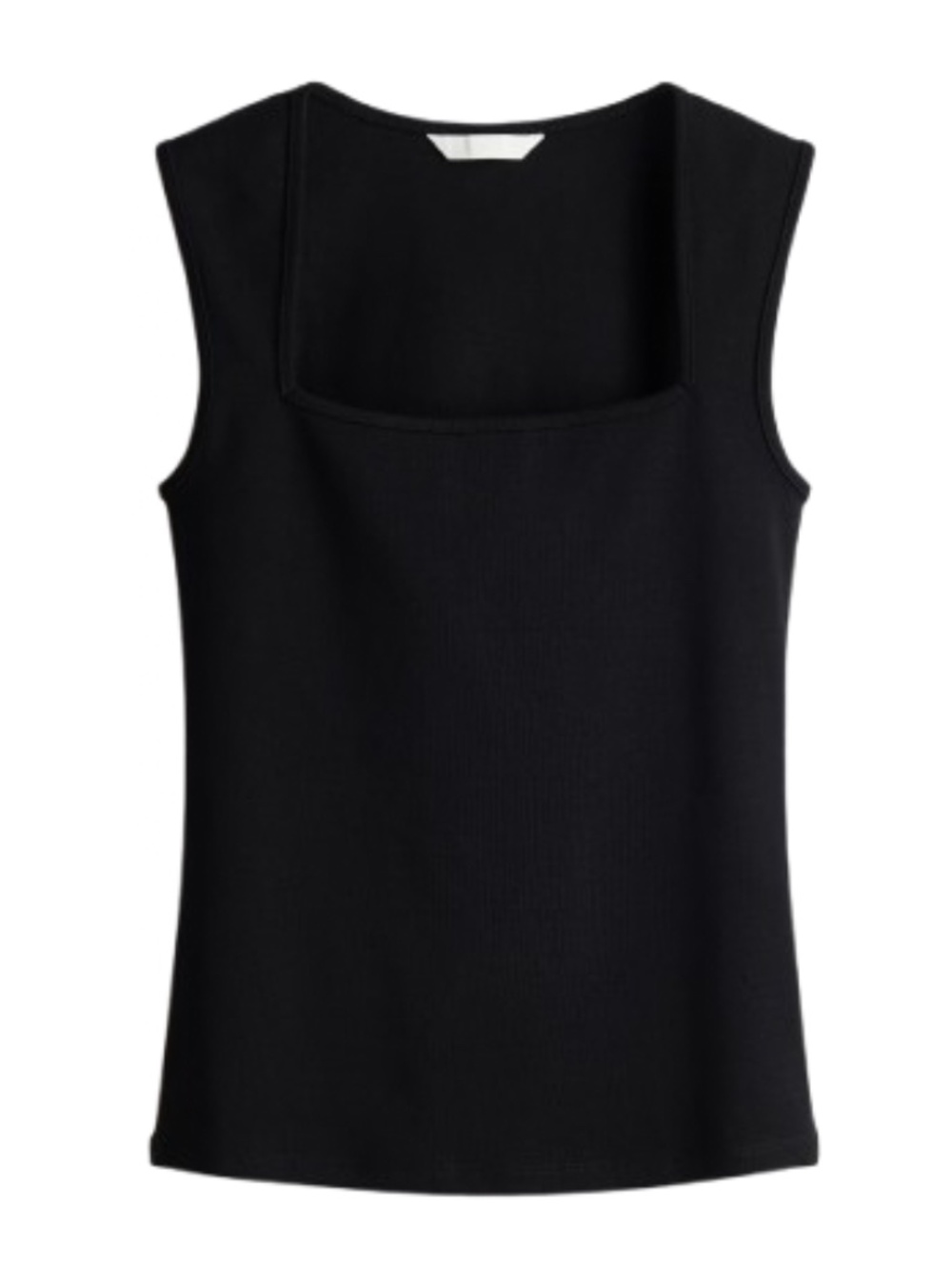 H&M Ribbed Square-Neck Tank Top